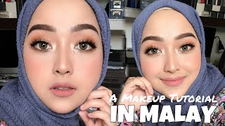 Easy Full Glam Makeup tutorial in Malay [upl. by Kieran]