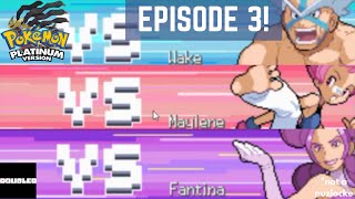 3 BADGES KNOCKED OUT  Pokemon Platinum Episode 3 [upl. by Ocirrej]