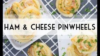 Ham amp Cheese Pinwheels  Easy Appetizer  Lunch Recipe Idea  Total Noms [upl. by Therese]