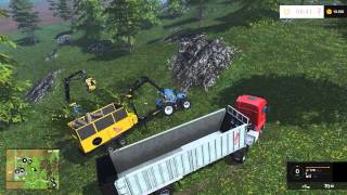 Farming Simulator 15  Présentation de mod  remorque broyeuse [upl. by Alasteir]