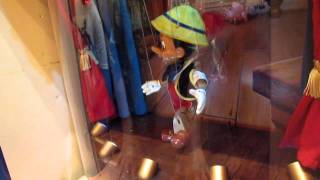 Disneyland Penny Arcade Dancing Pinocchio Game 2011 Main Street USA [upl. by Bremser477]