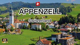 Appenzell  Switzerland  One of the Most Beautiful Fairytale Village of 🇨🇭 4K Walking Tour [upl. by Kier830]