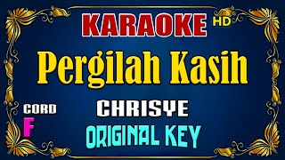 KARAOKE  Pergilah Kasih  Chrisye  Original Key [upl. by Imoyaba]