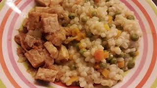 Pearl Barley Risotto  creamy vegan easy and delicious with 5 main ingredients [upl. by Anowahs672]