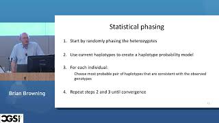 Brian Browning  Haplotype phasing methods and accuracy  CGSI 2022 [upl. by Noelani]