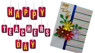 Easy and quick teachers day card  happy teachers day greeting card [upl. by Atat94]