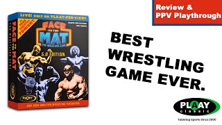 Face To The Mat by Plaay Games  Review and PPV PlayThrough [upl. by Eeclehc]