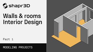 3D Modeling for Interior Design Walls amp Rooms  Shapr3D StepbyStep [upl. by Aisena685]