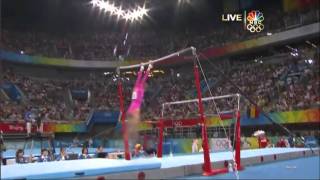 Nastia Liukin  Uneven Bars  2008 Olympics All Around [upl. by Eatnahs]