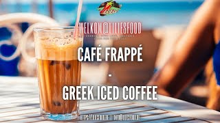 Cafe Frappe Maken Griekse koffiecultuur in een glas [upl. by Zadack365]