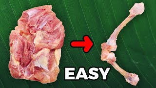 How To Debone a Chicken Leg [upl. by Snahc]