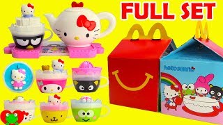 2017 Hello Sanrio McDonalds Happy Meal Toys Hello Kitty Full Set [upl. by Aihsenek]