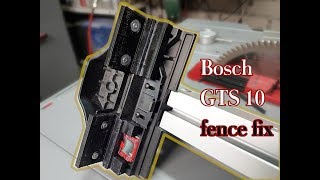 Bosch GTS 10 XC fence fixupgrade [upl. by Sholom]