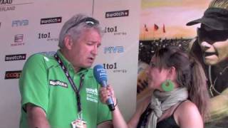 Beachvolleyball in Gstaad  Interview mit Ruedi Kunz [upl. by Saucy]