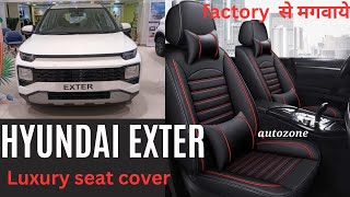 2023 hyundai Exter modification 🔥 hyundai Exter seat covers installation 🔥amitcaraccessories [upl. by Novehc]