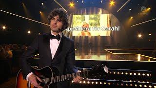 Daniel Hallberg sjunger om musikåret 2018  Grammisgalan TV4 [upl. by Assirolc]