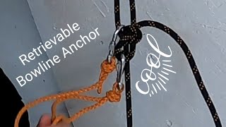 How to Rig a Retrievable Rappelling Anchor  Bowline [upl. by Peria]