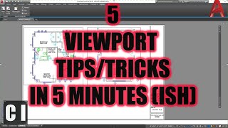 AutoCAD How to Create Viewports Quicker 5 Tips amp Tricks in 5 Minutes Almost [upl. by Akila]