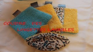 LINGETTES LAVABLES FACILE TUTO [upl. by Lawry]