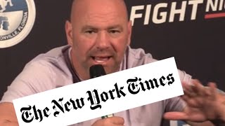 Dana White roasts New York Times Reporter [upl. by Almeria248]