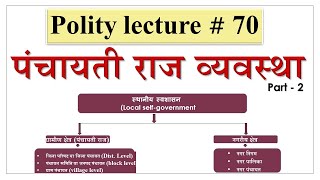 panchayati raj system part 2  पंचायती राज व्यवस्था [upl. by Atneciv]