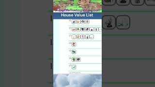 Adopt Me House Value List adoptmetrading [upl. by Yleen331]