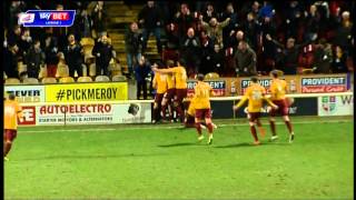 GOAL Carl McHugh SUPERB HEADER Bradford City vs Port Vale [upl. by Nemhauser]