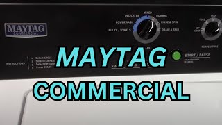 Maytag Commercial Washer MVWP575G Mixed Cycle [upl. by Lledroc]