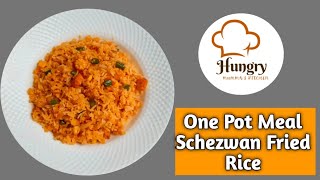 Schezwan Fried Rice the perfect and easy one pot meal food lunch [upl. by Notneuq]