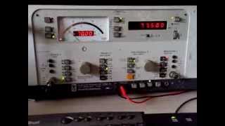 DCF77 on a Selective Level Meter WampG SPM15 [upl. by Laenaj]