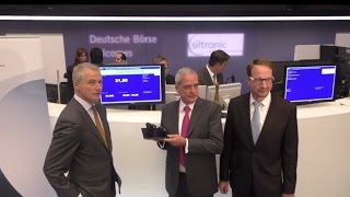 Börsengang IPO der Siltronic AG  Börse Frankfurt [upl. by Ellenuahs]