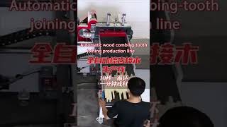 Fully automatic wood combing tooth joining production line [upl. by Ennayr905]