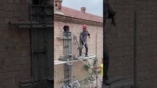 Making process of reinforced concrete load bearing beams for brick houses [upl. by Klinger]