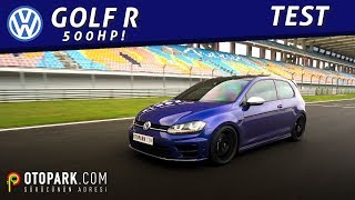 VW Golf R 500hp  230kmh ile KOPTUK   0100 kmh 36sn  TEST English Subtitled [upl. by Atineg]