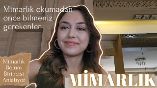 MİMARLIK  Mimarlık Okumadan Önce Kesinlikle Bilmeniz Gerekenler mimarlıkfakültesi mimarlık yks [upl. by Cahan]