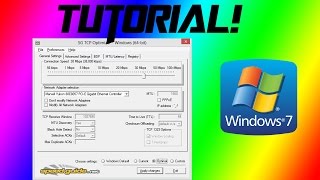 How to use TCP Optimizer for Windows 7 [upl. by Ahsenor]