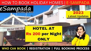 E sampada Holiday Home BOOKING  Holiday Homes Full Booking Process Online  2023 [upl. by Aneekal]