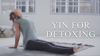 Yin Yoga Sequence  Detox Workout  Yoga with Rituals [upl. by Sices570]