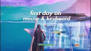 TIPS amp TRICKS WHEN SWITCHING FROM CONTROLLER TO MOUSE amp KEYBOARD ON FORTNITE CONSOLE [upl. by Zeitler]