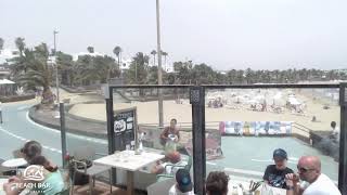 Webcam Lanzarote  Live Stream from the Beachbar in Costa Teguise [upl. by Mancino]