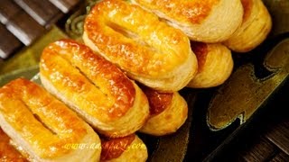 Zaban or shirini e zaban puff pastry recipe [upl. by Schach]