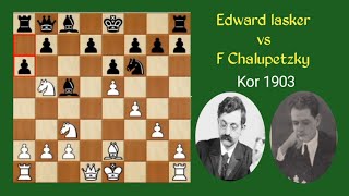 Langkah kings gambit opening EdLasker vs F chalupetzky 1903 chesscom mastercatur chess [upl. by Hobard]