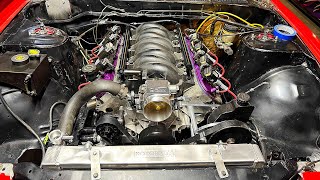 LS1 Swap S13 Ep 7 Engine transmission drive shaft and more [upl. by Agathy]