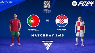 FC 24  Portugal vs Croatia  UEFA Nations League 2425 [upl. by Lilia]