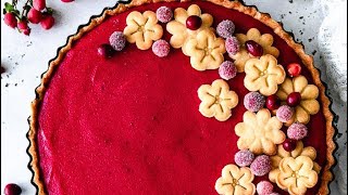 Let’s Make a Cranberry Tart❣️ [upl. by Mandle292]