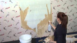 How to hang wallpaper  paste the wall [upl. by Eirhtug326]