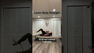 Lower Body Strength Exercises pilatesathome workout short prenatalpilates [upl. by Ihsakat327]