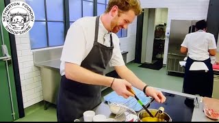 Netherton Foundry croustade iron used in the Great British menu kitchen [upl. by Lilah]