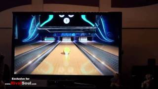 Kinect testing Bowling demo in hotel Triest Vienna  Austria [upl. by Brindell29]