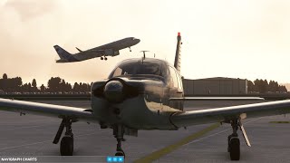 MSFS Vatsim VFR Departure from Bristol First flight [upl. by Hsekar]